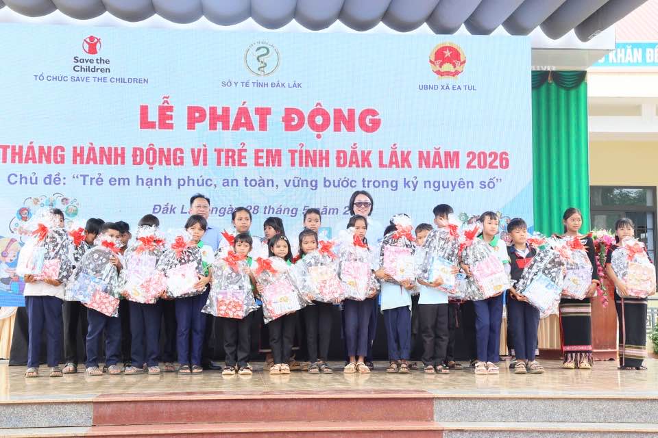 PHÁT ĐỘNG THÁNG HÀNH ĐỘNG VÌ TRẺ EM NĂM 2026 CẤP TỈNH TẠI XÃ EA TUL