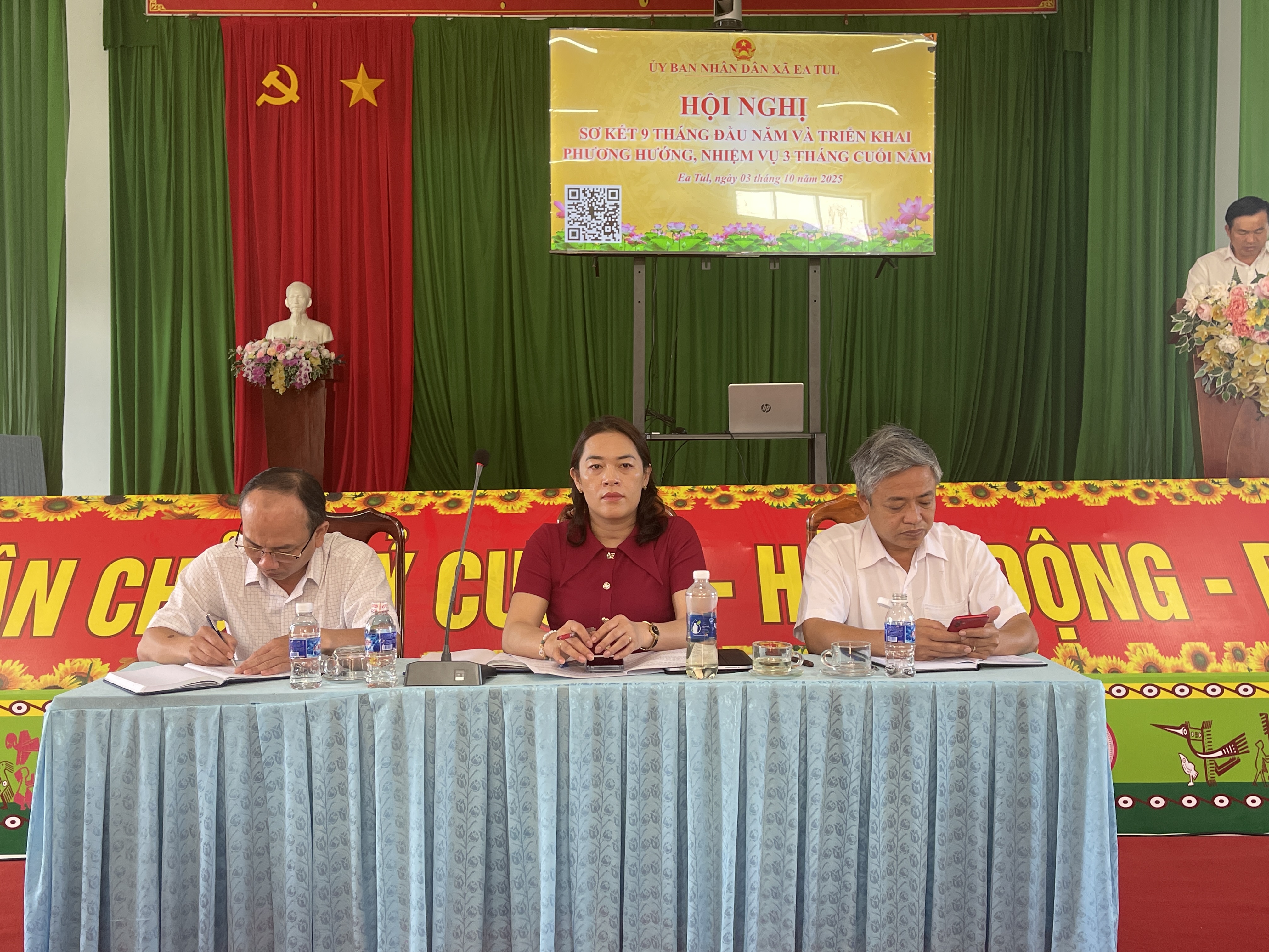 Uỷ ban nhân dân xã Ea Tul tổ chức Hội nghị sơ kết 9 tháng đầu năm 2025
