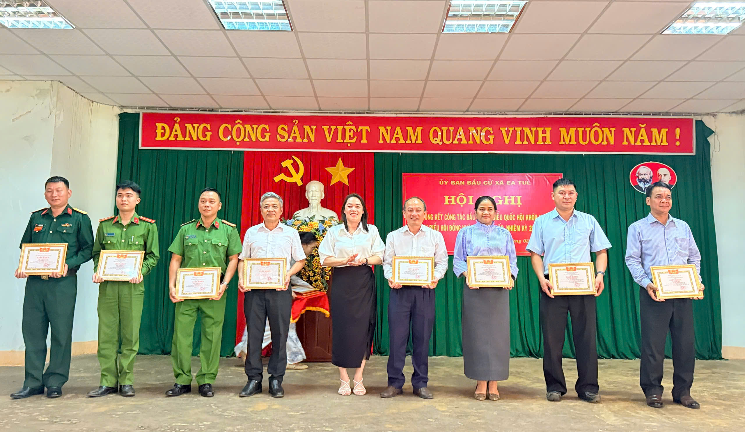 Xã Ea Tul tổng kết công tác bầu cử đại biểu Quốc hội khóa XVI và HĐND các cấp, nhiệm kỳ 2026 – 2031