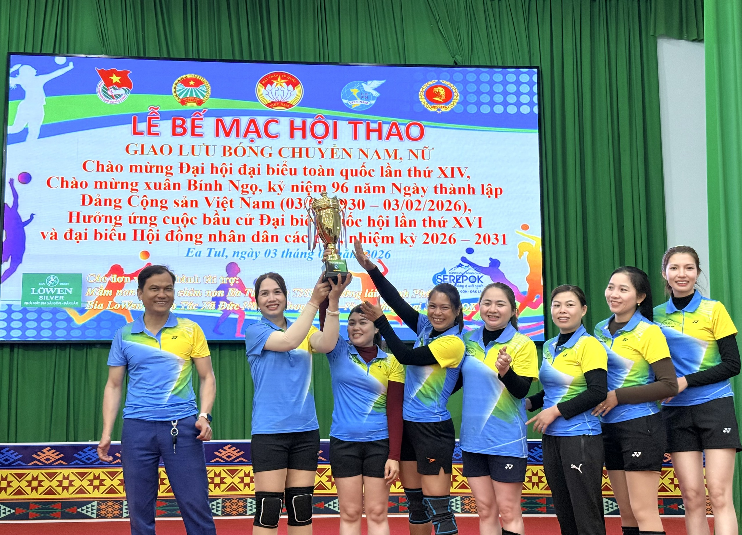 Bế mạc Hội thao giao lưu bóng chuyền nam – nữ năm 2026