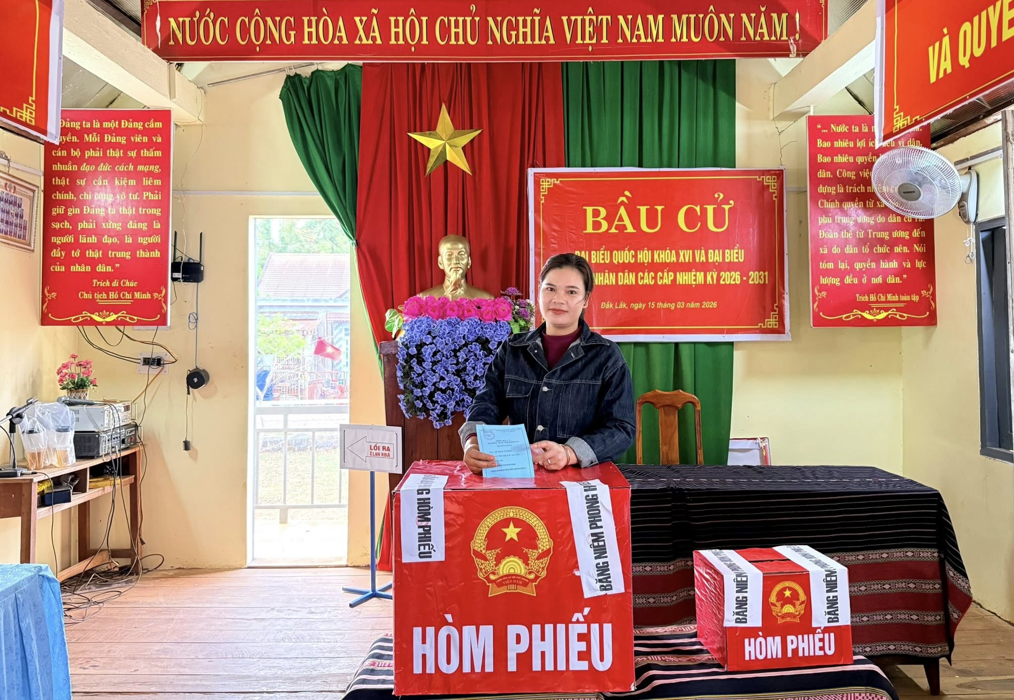 Xã Ea Tul 100% cử tri đã tham gia bầu cử