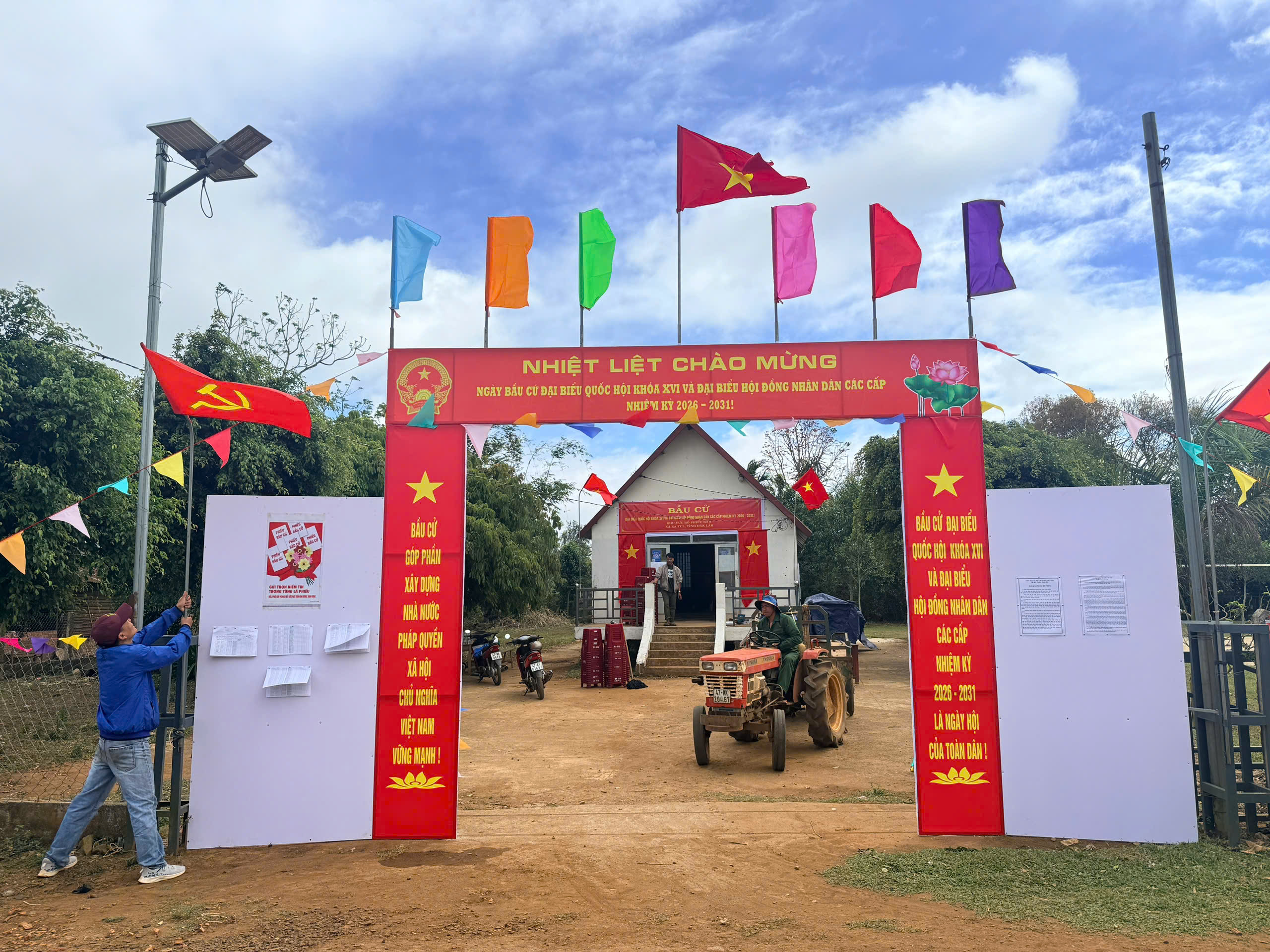 Xã Ea Tul sẵn sàng tại các khu vực bỏ phiếu cho ngày hội bầu cử